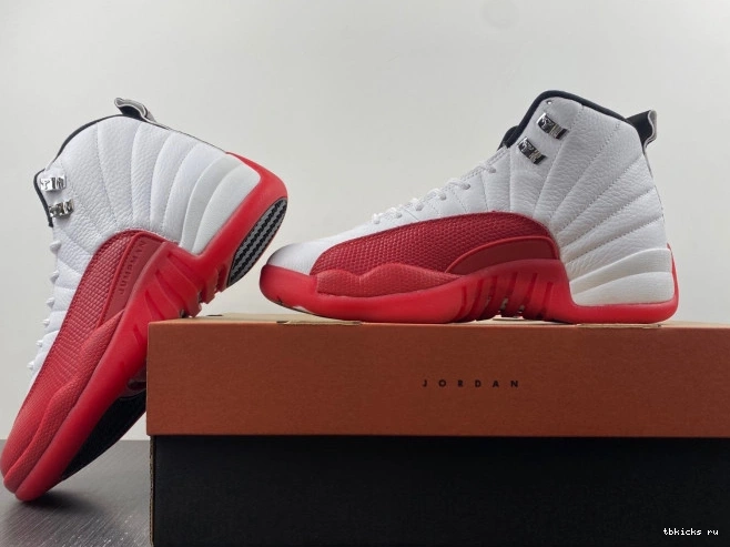 Rep TB Cherry Jordan 12 130690-110 Retro Air 0714